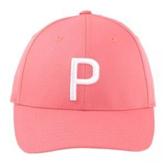 New PUMA Golf Pony P Stretch Fit Adjustable Women's Cap One Size Pink White - Picture 13 of 13